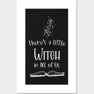 Funny There's a little Witch in All of Us Halloween / Funny Halloween Witches Hat Posters and Art